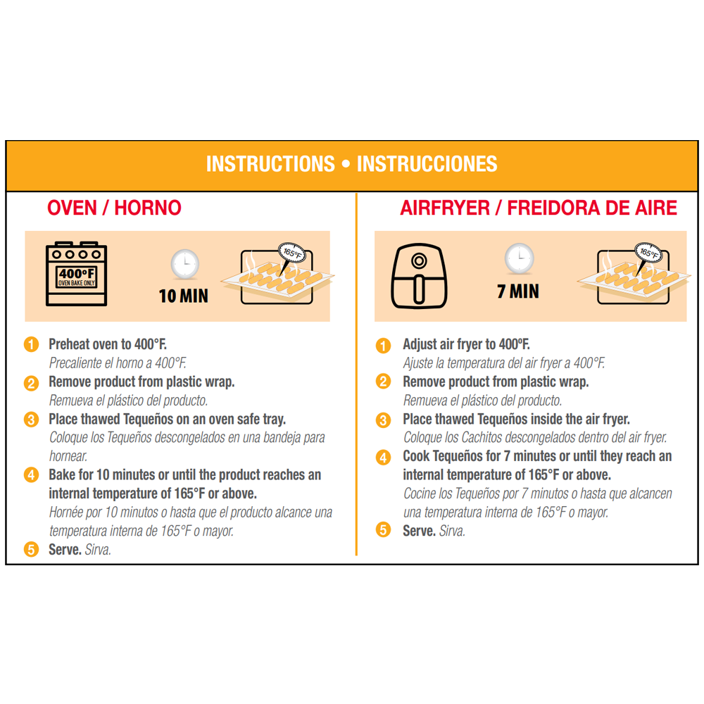 INSTRUCTONS MINI CORN & CHEESE STICK