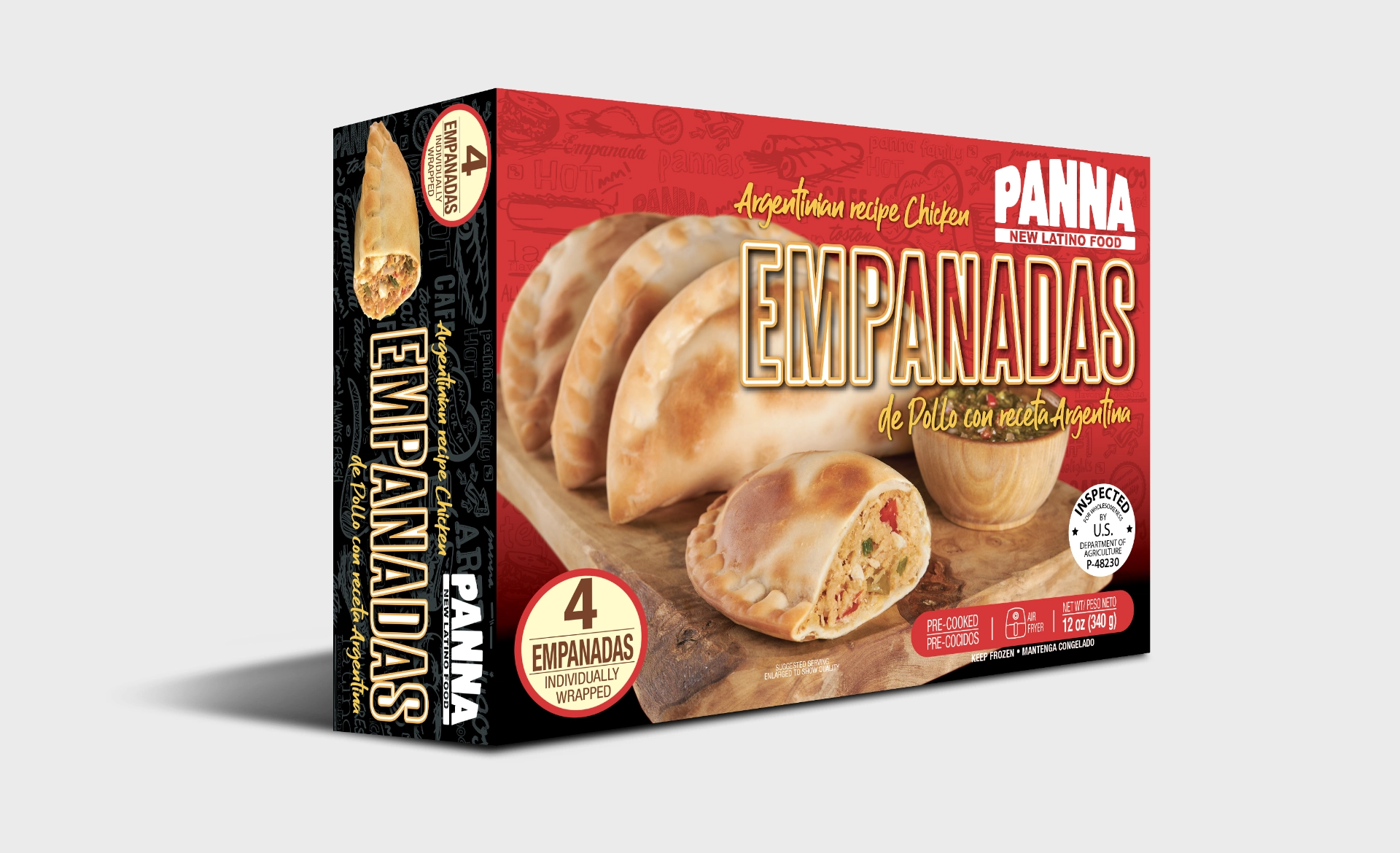 EMPANADA ARGENTINA DE POLLO X4