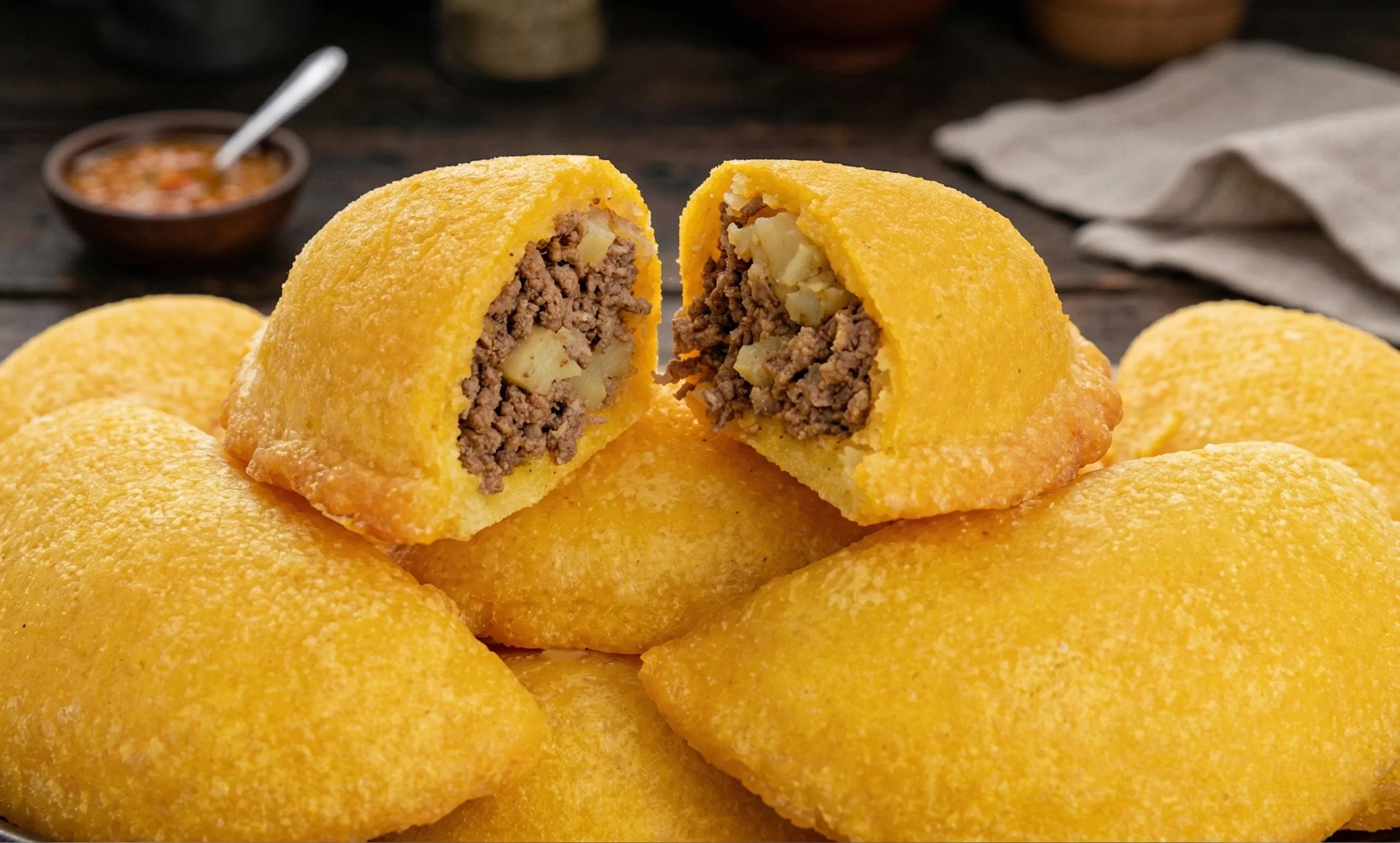 MINI EMPANADA DE CARNE TIPO COLOMBIANO