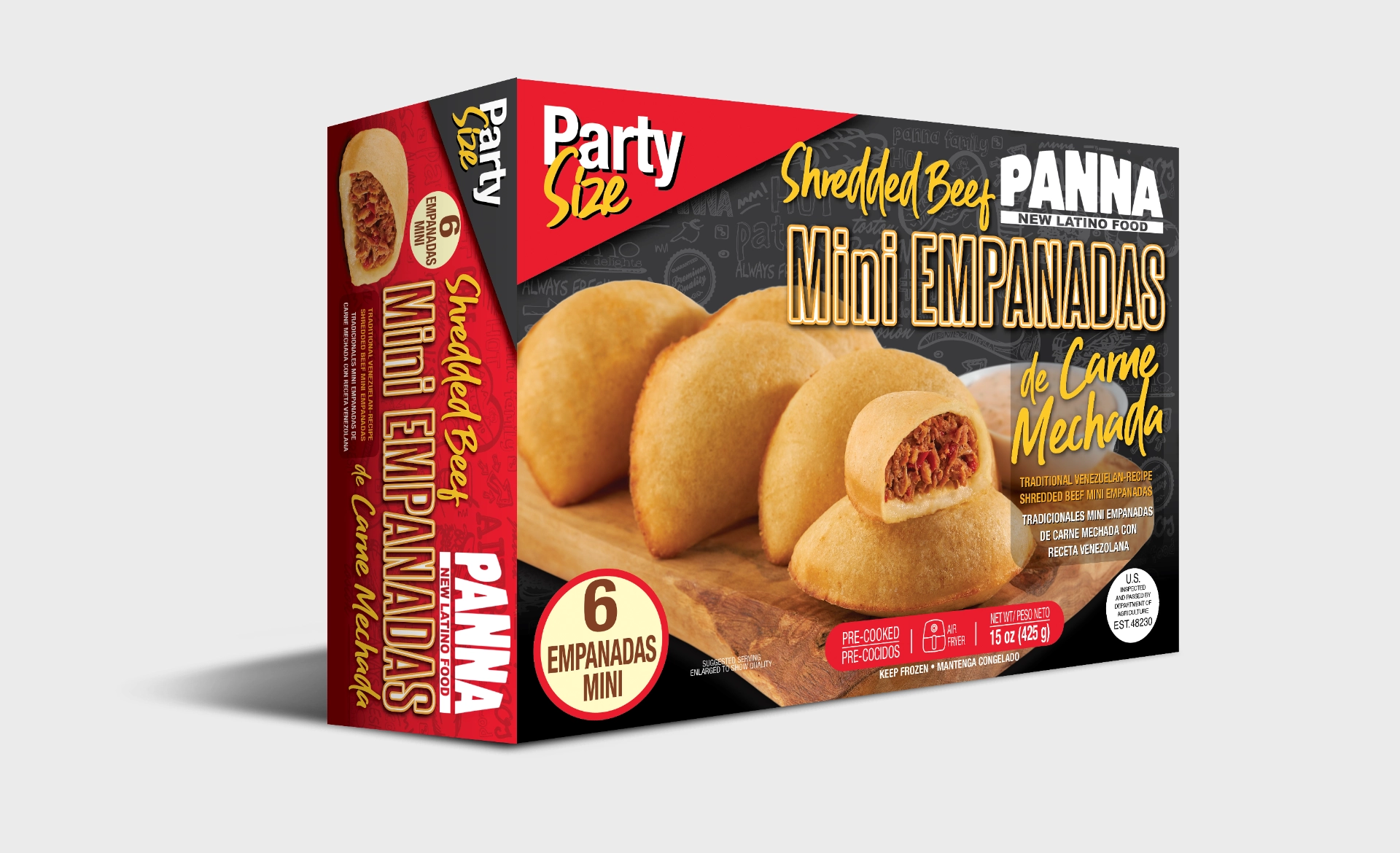 MINI EMPANADA VENEZOLANA DE CARNE MECHADA